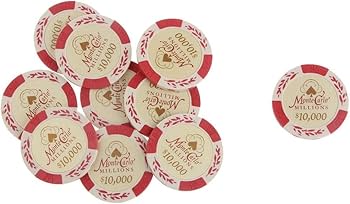 Amazon | 約20枚 カジノチップ モンテカルロ ポーカーチップ